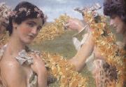 Alma-Tadema, Sir Lawrence When Flowers Return (mk23) oil painting artist